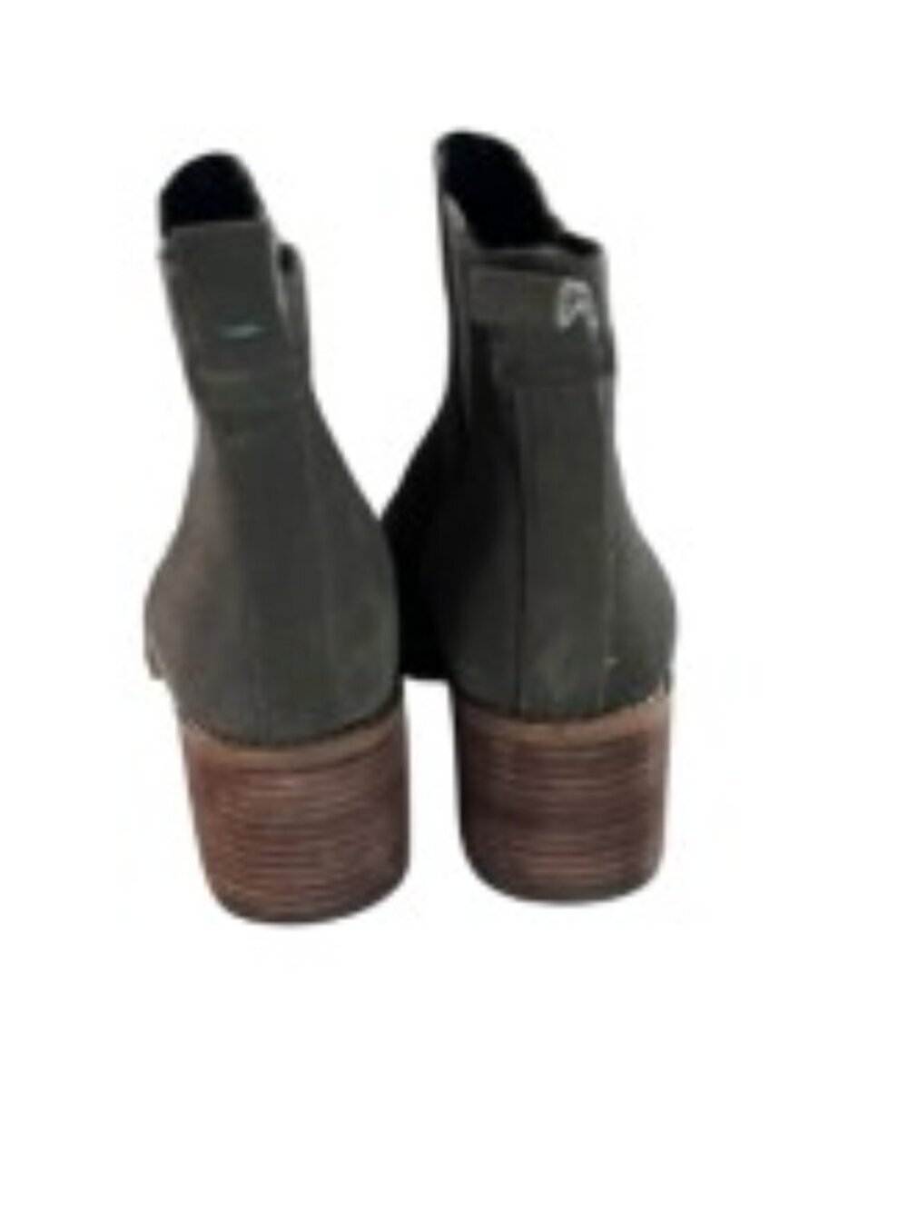 TOMS Esme Suede Chelsea Boots in Tarmac Olive 8 - Picture 5 of 6